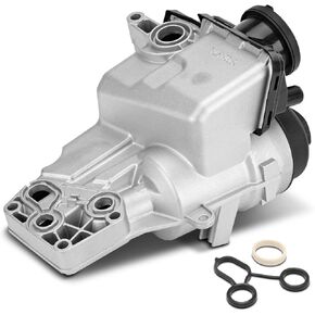 A-Premium Engine Oil Filter Housing Adapter Assembly [with Sensor] - Compatible with Volvo Vehicles - XC60 2015-2016, S60, S60 Cross Country, XC70, C70, V60, V60 Cross Country, C30, S40, V50