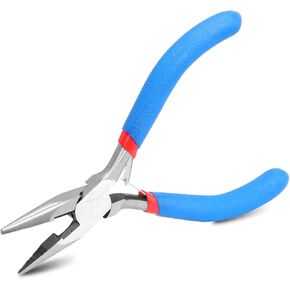 Needle Nose Pliers 5 Inch Jewelry Pliers Jewelery Making Tools Precision Pliers Small Needle Nose Pliers for Jewelry Repair, Wire Bending, Gripping