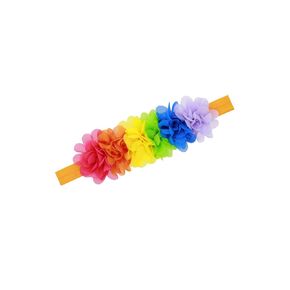 Rainbow Flower Headband Baby Girls Rainbow Floral Hair Band Flower Headwear BBG35 (A2)