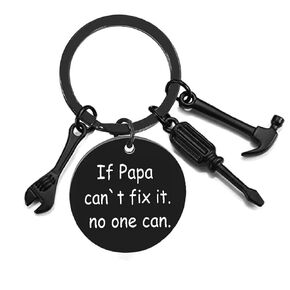 Bonus Dad Fathers Day Dad Gifts from Daughter Son,Funny Keychain for Men,Personalized Dad Keychain with Wrench,Screwdriver and Hammer