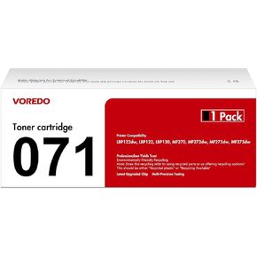 CRG071 071 Toner Cartridge 071 Black (5645C001), Compatible for Canon 071 Black Toner Cartridge for Canon Imageclass LBP122dw LBP122 LBP120 MF270 MF273dw MF272dw MF275dw (1-Pack)