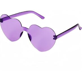 Heart Shaped Sunglasses for Women, Heart Glasses, Heart Sunglasses, Purple
