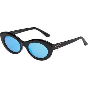 DUCO Retro Oval Sunglasses for Women Clout Glasses Vintage Polarized Cat Eye Sun Glass UV 400 Protection 1223