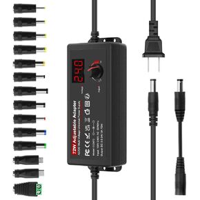 72 واط مصدر طاقة متغير قابل للتعديل تيار مستمر 3 فولت ~ 24 فولت 3 أمبير محول إمداد الطاقة 100-240 فولت تيار متردد إلى تيار مستمر محول 3-24 فولت 3 أمبير محول قابل للتعديل، 14 طرف و1 كابل قطبية عكسية in Kuwait