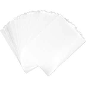 25pcs Shrinky Film Sheets Printable 7.9x5.7 Inch Clear Shrinky Plastic Sheets Shrinky Plastic Paper Kit for Kids Creative DIY Crafts Making Keychains Earrings