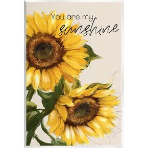 Stupell Industries You Are My Sunshine Sunflower Blooms Wood Wall Art, Design by Conrad Knutsen