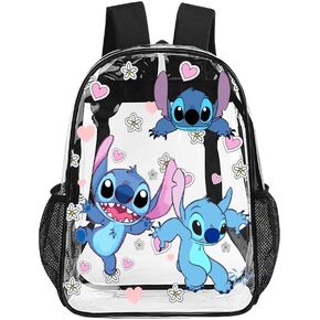 Clear Backpack Transparent Bag for Use in,life,travel,business Trips And Other Scenarios Universal for Boys Girls, 43x32x13cm in Saudi Arabia