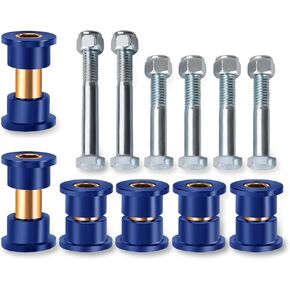 Golf Cart Front Upper A Arm Suspension, Polyurethane Bushings and Sleeve Kit，Suitable for Club Car DS 1992-up Golf Cart, Replace OEM#1016346