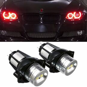 LED Angel Eyes Halo Ring Marker Light Bulb Compatible with BMW 3 series Pre-LCI E90 E91 325i 328i 330i 335i 335xi 2006-2008 (Blue Lighting)
