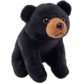 Wild Republic Pocketkins Eco Black Bear, Stuffed Animal, 5 Inches, Plush Toy, Made from Recycled Materials, Eco Friendly