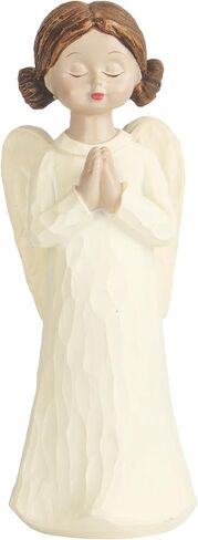 Guardian Angel Figurines for Gifts Home Decoration Praying commemorating Angel Statue, exquisitely Carved and Hand-Painted Characters (Holding Flowers) in Saudi Arabia