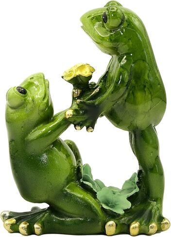 Frog Figurine Frog Decor Frog Statue Couple Frog Statue for Home Decor Home Decor Living Room Desk Decor Frog Gifts for Frog Lovers Women Frog Gifts Frog Sculptures-Hug-2 in Saudi Arabia
