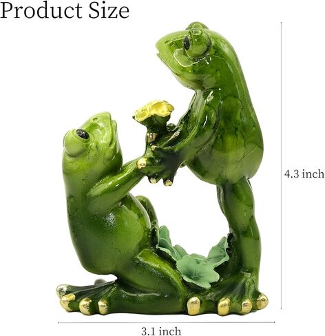 Frog Figurine Frog Decor Frog Statue Couple Frog Statue for Home Decor Home Decor Living Room Desk Decor Frog Gifts for Frog Lovers Women Frog Gifts Frog Sculptures-Hug-2 in Saudi Arabia