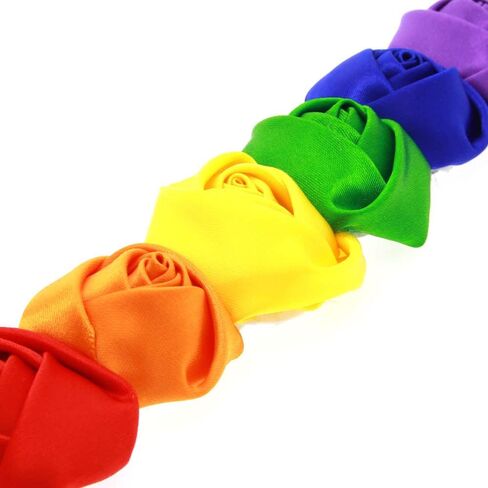 Rainbow Flower Headband Baby Girls Rainbow Floral Hair Band Flower Headwear BBG35 (A2) in Saudi Arabia