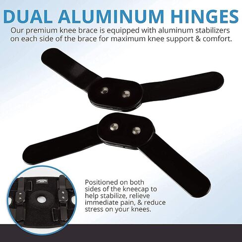 Dynamic Gear Knee Brace (Standard) | Best Knee Support/Sleeve for Running, Weight Lifting, Gym, Arthritis, Knee Pain Relief | Knee Braces/Supports, Knee Sleeves, Patella Tendon Knee Strap | Men&Women in Saudi Arabia
