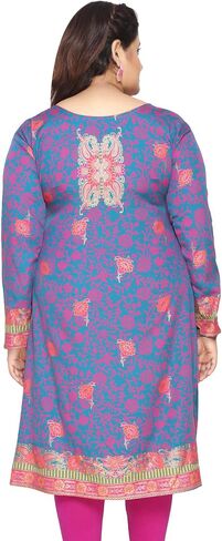 Maple Clothing Women's Indian Kurti Plus Size Printed Kurta Tunic India Top in Saudi Arabia