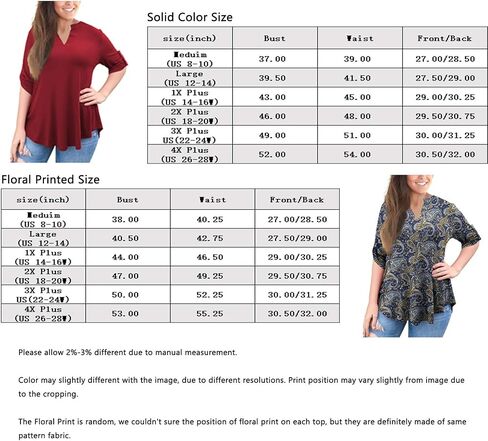 a.Jesdani Women's Plus Size Zip Front 3/4 Sleeve Shirts V Neck Blouses Tunic Top in Saudi Arabia