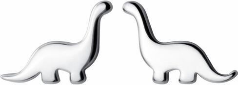 أقراط ديناصور صغيرة للنساء في سن المراهقة والأطفال الفتيات مطلية بالذهب والفضة سحر بسيط لطيف صغير برونتوصور التنين الحيوان أقراط صغيرة لحفلات أعياد الميلاد هدايا مجوهرات عصرية يومية in Kuwait