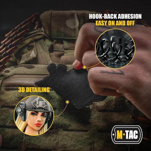 M-Tac Morale Patch Tactical Girl - PVC Tactical Military Patch with Hook Fastener Backing - Real-Looking Patches for Vest, Backpacks, Hats (#7 Japan) in Saudi Arabia