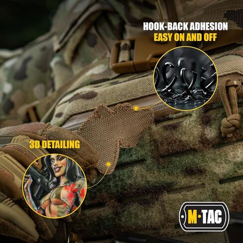 M-Tac Morale Patch Tactical Girl - PVC Tactical Military Patch with Hook Fastener Backing - Real-Looking Patches for Vest, Backpacks, Hats (#7 Japan) in Saudi Arabia