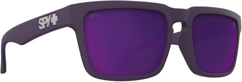 SPY Unisex-Adult Round Helm Matte Plum Happy Gray Green Dark Purple Mirror, Multi, One Size in Saudi Arabia