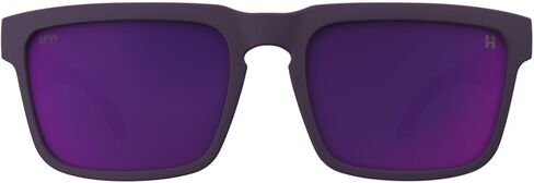 SPY Unisex-Adult Round Helm Matte Plum Happy Gray Green Dark Purple Mirror, Multi, One Size in Saudi Arabia
