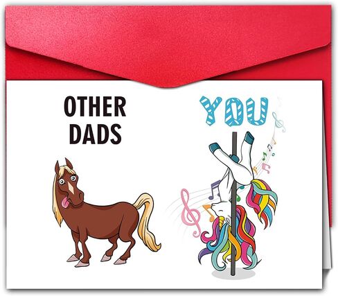 Funny Dad Fathers Day Card, Hilarious Father’s Day Card from Son Daughter, Happy Fathers Day Gift (As Funny As You) in Saudi Arabia