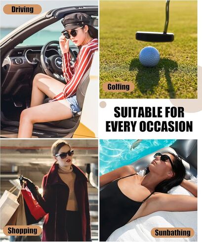 DUCO Retro Oval Sunglasses for Women Clout Glasses Vintage Polarized Cat Eye Sun Glass UV 400 Protection 1223 in Kuwait