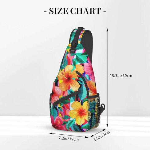 Hawaii Hawaiian Sling Bag,Multipurpose Crossbody Backpack Shoulder Chest Bag for Women Men Travel Hiking Daypack in Saudi Arabia
