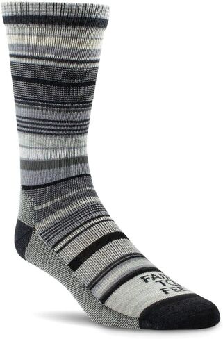 Farm to Feet Ithaca Multi-Stripe Ultralight Crew Merino Wool Socks in Saudi Arabia