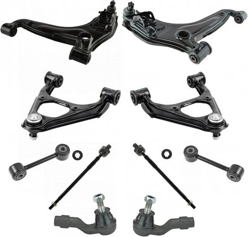 TRQ Front Upper & Lower Control Arms Tie Rods & Links Compatible with 1990-1997 Mazda Miata in Saudi Arabia
