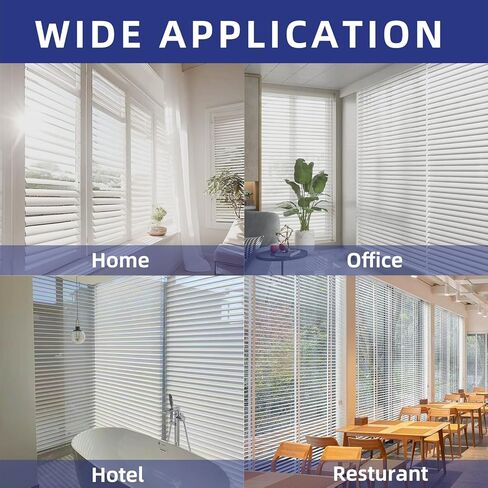 استبدال العصا العمياء مقاس 17 بوصة مع خطاف ومقبض، 4 قطع من الستائر الرأسية المصنوعة من الألياف الزجاجية قطع غيار فتاحة العصا العمياء لباب المنزل وستائر السحب، باللون الأبيض in Kuwait