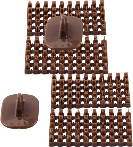 sewacc أدوات الطين رسالة طوابع الطين 2 مجموعات الفخار طوابع البلاستيك رسالة طوابع صغيرة كوكي المزخرف ختم قوالب للبسكويت كعكة الفخار الخبز مشاريع ديي أدوات الفخار in Kuwait