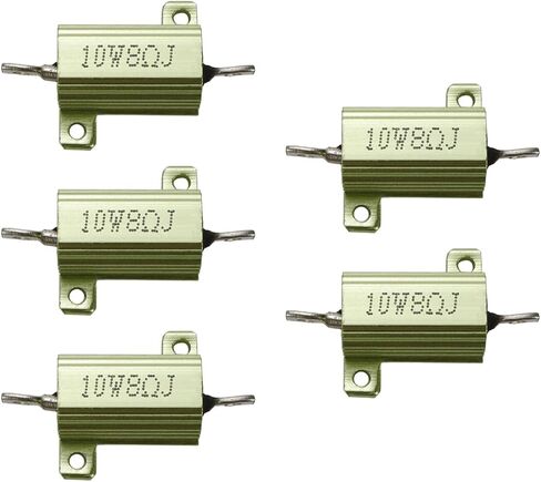 Sscon 5Pcs 10W Green Aluminum Shell Wirewound Resistor 0.1 Ohm in Saudi Arabia