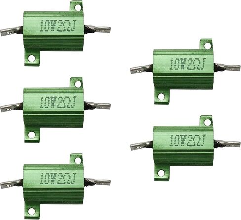 Sscon 5Pcs 10W Green Aluminum Shell Wirewound Resistor 0.1 Ohm in Saudi Arabia