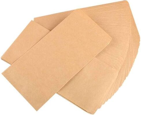 مظاريف نقدية، 4.3 × 8.7 بوصة، 50 عبوة من مظاريف نقود كرافت للنقود، والميزانية، والعملات المعدنية، والبذور، ومظاريف الودائع، وحافظ تمويل الميزانية (بني، 4.3 × 8.7 بوصة) in Kuwait