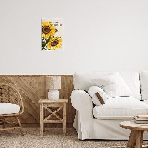 Stupell Industries، لوحة فنية جدارية خشبية بعنوان "You Are My Sunshine Sunflower Blooms"، من تصميم كونراد كنوتسن in Saudi Arabia