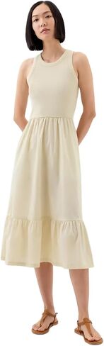 GAP Women's Mixed Media Midi Dress in Saudi Arabia