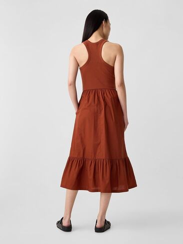 GAP Women's Mixed Media Midi Dress in Saudi Arabia
