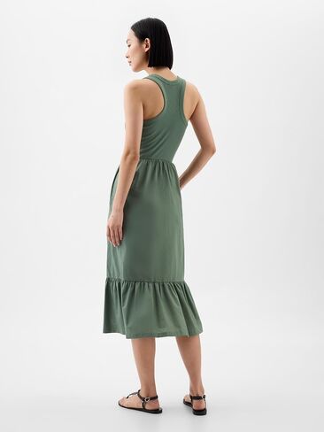 GAP Women's Mixed Media Midi Dress in Saudi Arabia