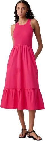 GAP Women's Mixed Media Midi Dress in Saudi Arabia
