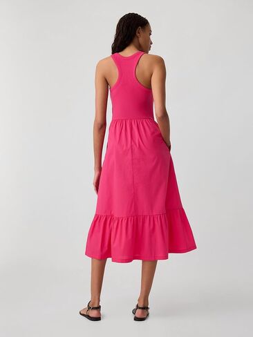 GAP Women's Mixed Media Midi Dress in Saudi Arabia