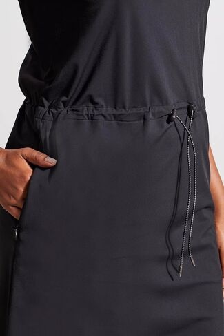 Tribal Women's Sleeveless Mock Neck Dress with Bungee Cord Waistband in Saudi Arabia