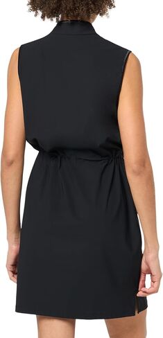 Tribal Women's Sleeveless Mock Neck Dress with Bungee Cord Waistband in Saudi Arabia