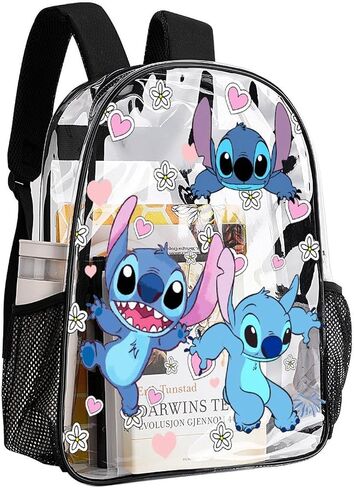 Clear Backpack Transparent Bag for Use in,life,travel,business Trips And Other Scenarios Universal for Boys Girls, 43x32x13cm in Saudi Arabia