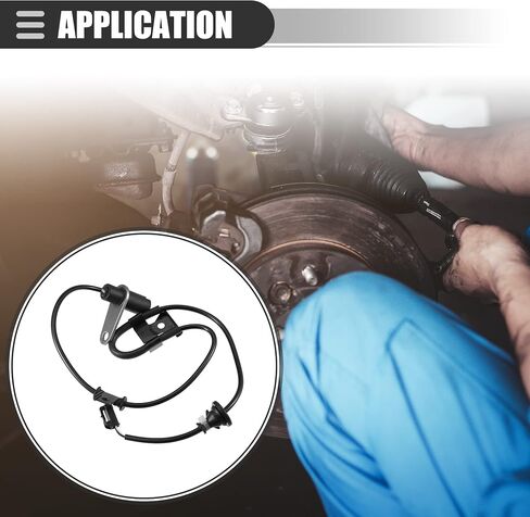 مستشعر ABS خلفي يسار من Motoforti، مستشعر سرعة العجلة، لسيارة لكزس RX 164KW 1998-2003، بلاستيك، 89546-48020، أسود in Saudi Arabia