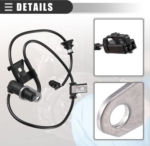 مستشعر ABS خلفي يسار من Motoforti، مستشعر سرعة العجلة، لسيارة لكزس RX 164KW 1998-2003، بلاستيك، 89546-48020، أسود in Saudi Arabia