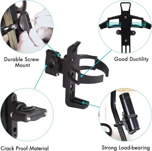 10L0L Golf Cart Cup Holder Push Cart Drink Holder Water Bottle Cage Beverage Holder for Yamaha EZGO Club Car Golf Cart Bike,Motorcycle,ATV Scooter,Stroller,Wheelchair,Walker in Saudi Arabia