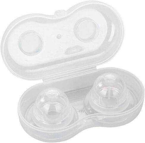 ZJchao Nipple Sucker, 1 Pair/Box Food-Grade Silicone Breastfeeding Aid Women Flat and Inverted Nipples Former Enlager Corrector in Saudi Arabia