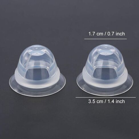 ZJchao Nipple Sucker, 1 Pair/Box Food-Grade Silicone Breastfeeding Aid Women Flat and Inverted Nipples Former Enlager Corrector in Saudi Arabia